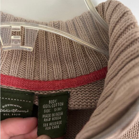 Eddie Bauer Kid's Fair Isle Cotton Sweater, Size Small - Picture 5 of 6